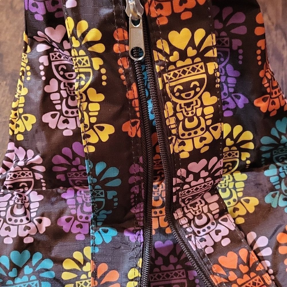 Colorful Aztec Men Printed Foldable Slingback Backpack, NWT‎ - Picture 5 of 7